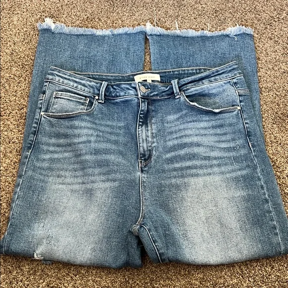 Risen High Rise Extra wide leg cropped jeans - Picture 2 of 6